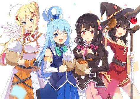 konosuba girls naked|Konosuba Porn Videos 